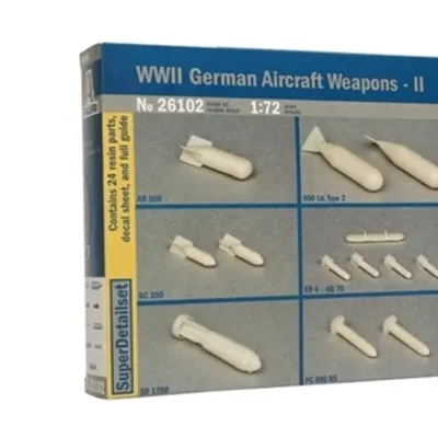 Kit de Modelo de Armas Aéreas Alemanas de la Segunda Guerra Mundial-II