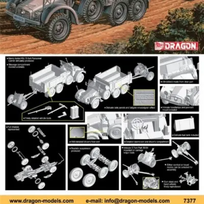 Kfz.70 6x4 Véhicule Blindé de Transport de Personnel Kit