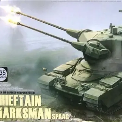 Chieftain Marksman British Anti-Aircraft Defense System Model