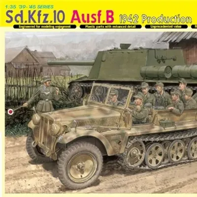 독일 하프트랙 차량 Sd.Kfz.10 Ausf.B 1942 모델 키트