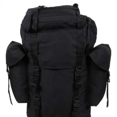 German Bundeswehr BW Assault Black Backpack 65 Liters