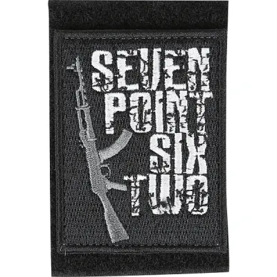 Patch de manche 7.62 mm avec Velcro - Broderie en soie