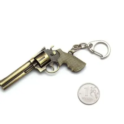 Golden Microgun XS Revolver Keychain - Colt King Cobra Replica