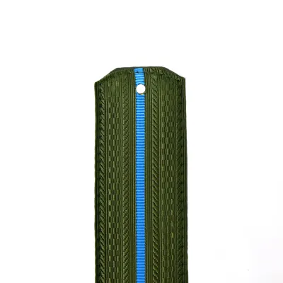 Blaue Rangabzeichen mit einem Streifen