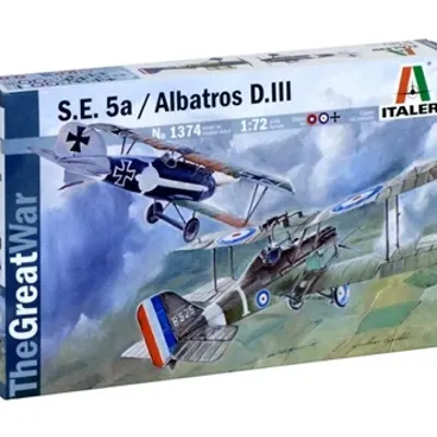 Modelos de aviones de guerra WWI S.E.5a & ALBATROS D.III