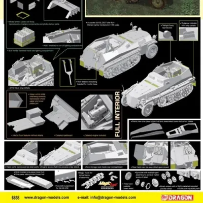 Sd.Kfz. 250/7 Alte Leichte Schützenpanzerwagen 중박격포 모델 키트