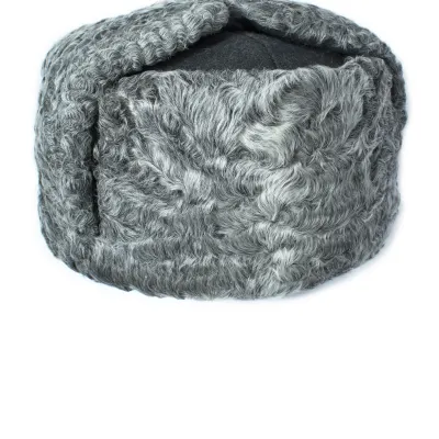 Chapeau en feutre Karakul avec rabats d'oreilles
