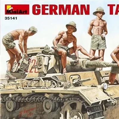 German Afrika Korps Tank Crew Assembly Model