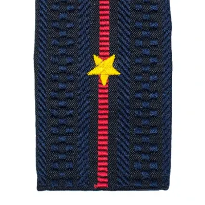 Stellvertreterleutnant Polizei Schulterklappen mit gelben Sterne MF-39-05