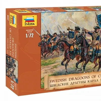 Schwedische Dragoner von Karl XII Plastikmodellbaukasten