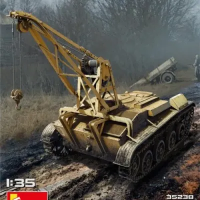 Bergepanzer T-60 (R) 상세 내부 포함 조립 모델