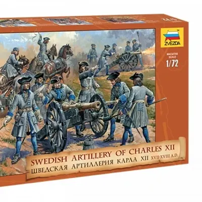 Schwedische Artillerie von Karl XII Modellbausatz