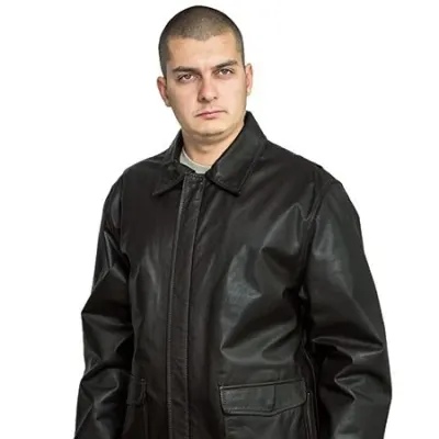 Jacketa Clásica de Cuero para Hombres 71-55 Plonje