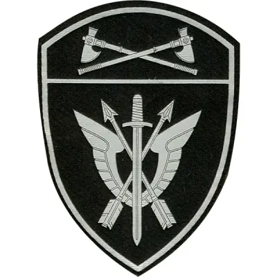 Panneau d'épaule Rosgvardia SOBR avec dos Velcro en plastique