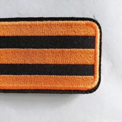 Orange "Friend or Foe" Embroidered Patch