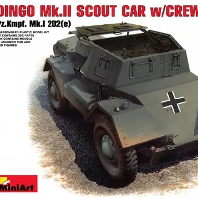 승무원 포함 딩고 Mk II 조립 모델 Pz.Kmpf.Mk 1 202(e)
