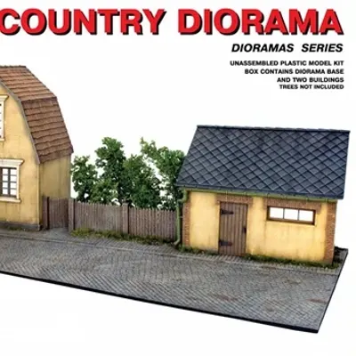Ländliches Diorama-Modell zur Montage