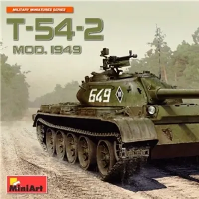 T-54-2 1949년 개조 전면 내부 조립 모델