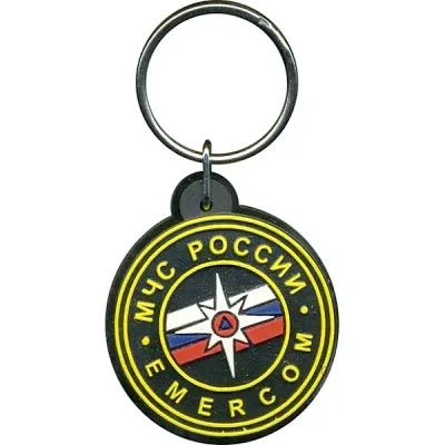 EMERCOM Russland PVC-Gummischlüsselanhänger
