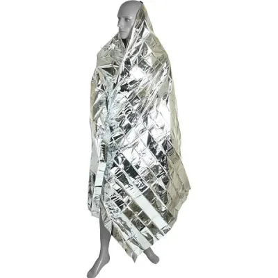 Manta térmica dual cara oro/plata