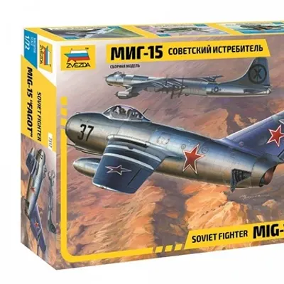 Sowjetischer Jagdflugzeug MiG-15 Plastikmodellbaukasten