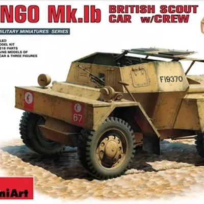 Dingo britannique Mk. 1b Véhicule blindé avec équipage Kit de modèle
