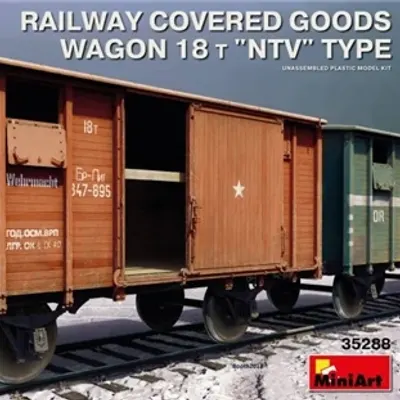 Model Kit Covered Freight Car 18t Type "NTV"