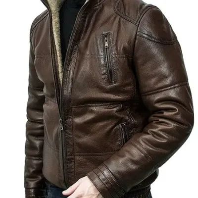 Jacketa de Cuero y Piel de Oveja para Hombre MK/17-22K Jumbo