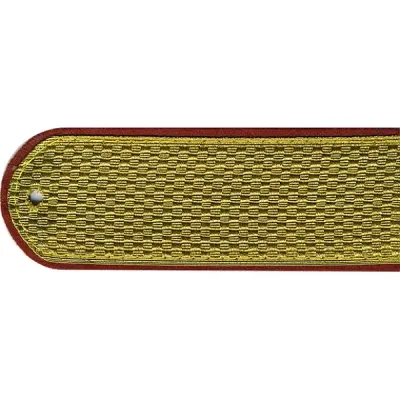 Insignes de grade de parade pour soldat avec lurex