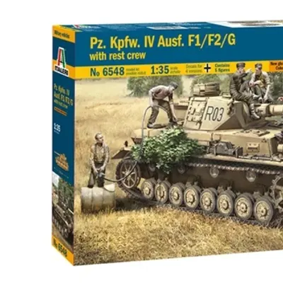Pz.Kpfw. IV Ausf.F1/F2/G 초기형 휴식 중인 승무원 포함