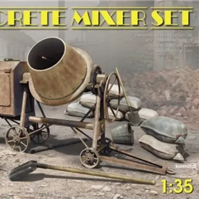 Concrete Mixer Assembly Model