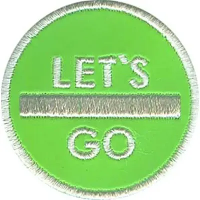 Patch d'embellissement réfléchissant -14611162 "Allons de l'avant"