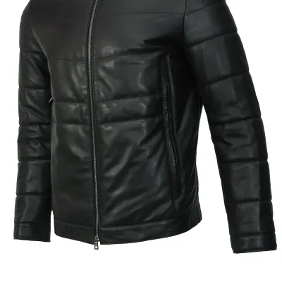 Men`s Premium Leather Sheepskin Jacket MK/17-17K Natural