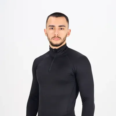 Cyclone Pro Thermischer Baselagen-Longsleeve-Shirt Schwarz