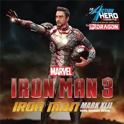 Iron Man Mk.42 Battle Damaged Model Kit