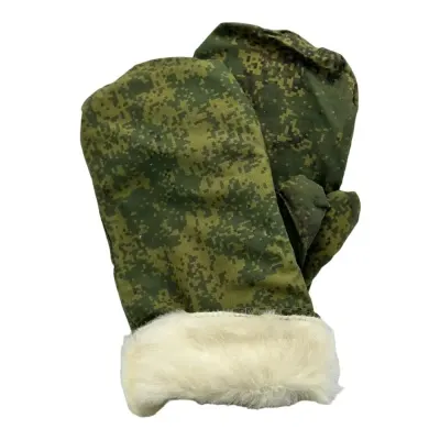 Equipo militar de invierno para caza con nudos ripstop y piel de oveja natural
