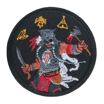 Patch guerrier indien 8x8 cm