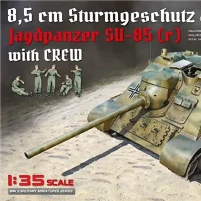 Jagdpanzer SU-85 승무원 포함 조립 모델