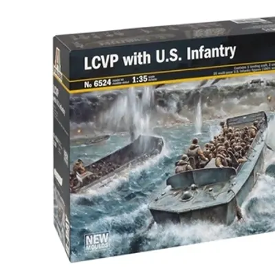 Сборная модель Десантное средство LCVP с амер. пехотой