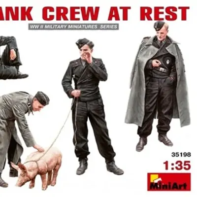 German Tank Crew at Rest Assembly Model