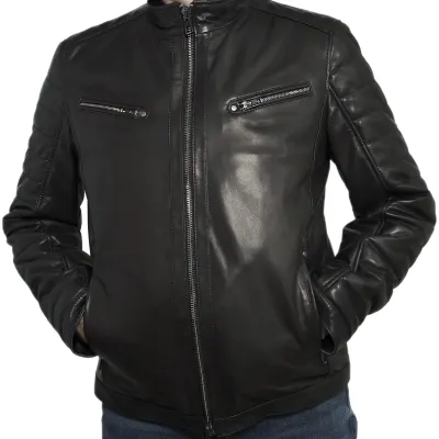Chaqueta de Cuero con Piel de Oveja MK/17-14K Vegital