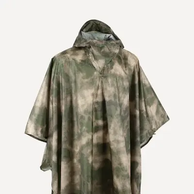 Dromader Taktisches Poncho aus Moss-Tafetta-Rip-Stop-Wasserabweisendem Material