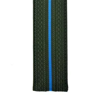 Schlitz Schulterklappen mit Blauer Streife NOV-2518