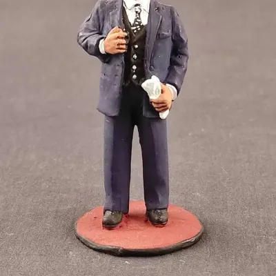 Painted Tin Soldier - Major of the Guards, Tank Battalion Commander. Series: Great Patriotic War. Scale 1:32 (54mm)