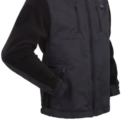 Black Police Fleece Jacket