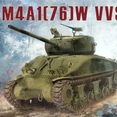 M4A1 (76)W VVSS 전차 조립 모델