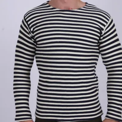 Shirt à rayures de la Marine Russe en laine mélangée