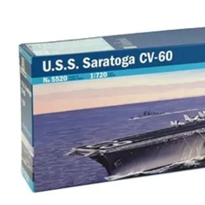 Сборная модель Корабль USS Saratoga CV-60