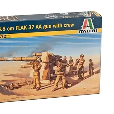 Flak 37 AA Gun 08.Aug Assembly Model
