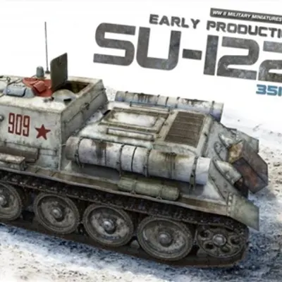 SU-122 초기 버전 조립 모델